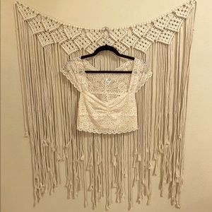 Free People - Lace Crop Top